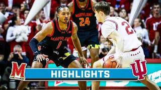 Maryland at Indiana | Highlights | Big Ten Men's Basketball | 12 1 2023