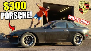 Buying an Abandoned $300 Porsche 944! Will It Start?