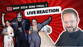 🇳🇴 Melodi Grand Prix 2024 🇳🇴  | First Semi-Final REACTION | MGP 2024 REACTION