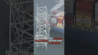 Baltimore Key Bridge collapses after ship collision, 6 people still missing