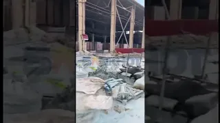Вид изнутри завода после взрыва в Волгограде