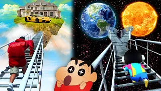 GTA 5 : SHINCHAN Found SECRET STAIRS to HEAVEN in GTA 5 !