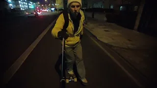 Cruising in London Greenwich on Pranayama longboard