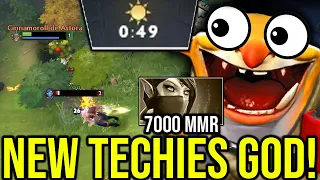 Techies Mid vs 7K TA -- WTF Zero Minute Deleted by Techies Senior 2.0