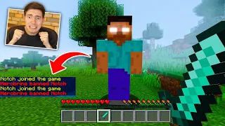 O HEROBRINE APARECEU no MEU MUNDO DO MINECRAFT!!!