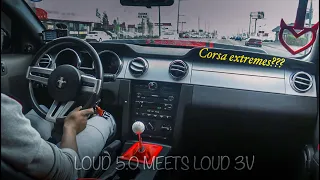 STRAIGHT PIPE MUSTANG INTERIOR SOUND(city driving)