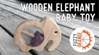 CUTE Elephant Baby Toy from WOOD
