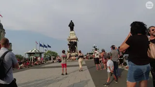 Virtual Walking Tour through Downtown - Montreal, Quebec, Canada - City Walk