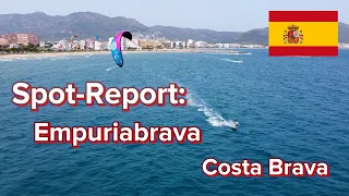 Spot - Report: Empuriabrava, Costa Brava. Kitesurfen, Windsurfen, Wingfoilen. Platja de la Rubina.