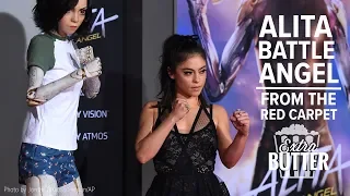 Alita: Battle Angel on the Red Carpet | Cast Interviews and Review | Extra Butter