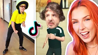 reacting to my famous friends tiktoks