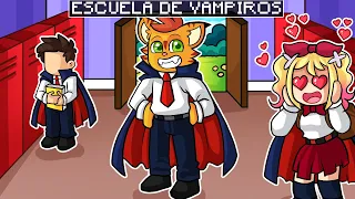 ¡MINECRAFT pero vamos a la ESCUELA de VAMPIROS! 🧛 😱 | SrGato x Flor  en Minecraft Troll