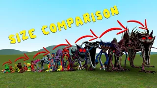 SIZE COMPARISON ALL POPPY PLAYTIME CHAPTER 3!!! in Garry's Mod !!!