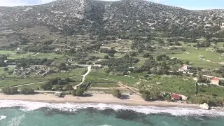 Landing in Samos, Greece