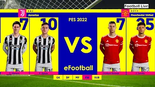 PES 2022 | Juventus Vs Manchester United | Ronaldo Vs Vlahovic | eFootball 2022 v1.0