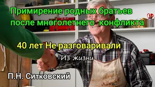 Примирение родных братьев   Из жизни  П.Н. Ситковский