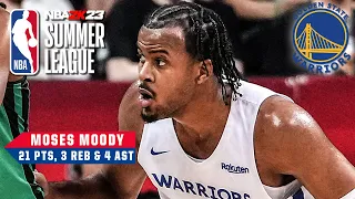 Moses Moody's 21 PTS not enough for the Warriors vs. the Celtics | NBA Summer League