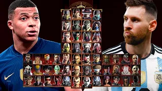 Mortal Kombat 9 - KYLIAN MBAPPE 🐢 & LIONEL MESSI 👽 - Expert Tag Ladder - Gameplay @(1080p) - 60ᶠᵖˢ ✔