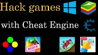 Hack games with Cheat Engine (Windows, Bluestacks)
