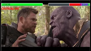 Thor Vs Thanos With Healthbars