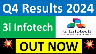 3I INFOTECH Q4 results 2024 | 3I INFOTECH results today | 3I INFOTECH Share News | 3I INFOTECH Share