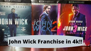 John Wick Franchise 4K Blu Ray Overview!! Worth the upgrade?