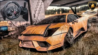 Rebuilding a Lamborghini Murcielago SV - Need for Speed HEAT - LOGITECH G29 gameplay.