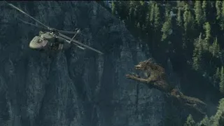 Wolf attack scene