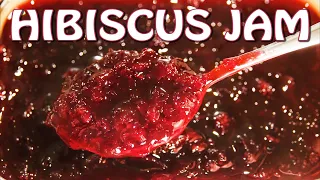 How to make Hibiscus Jam (A delicious floral confiture) - Made with real flowers