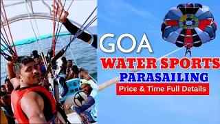 Parasailing in Goa | Water Sports In Goa | Price & Time duration | Complete Information | Goa Vlog