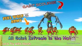 Super Scourge vs Killer Wolf Army in arbs mobile | All Infrnals Animals | animal revolt battle |