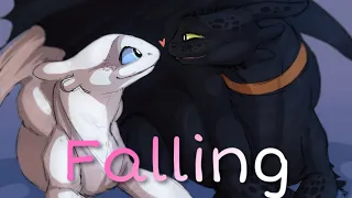 Light Fury X Toothless//Falling (Tanks for 1250 subs!)❤