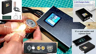 2 In 1 Portable Spot Welder And Power Bank | Test & Review, How To use