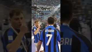 QUANDO CHIEDI UNA FOTO A BARELLA 😂 #footballshorts #shorts #barella #inter