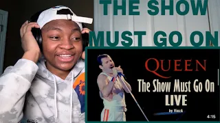 FIRST TIME HEARING Queen - The Show Must Go On (Live) REACTION