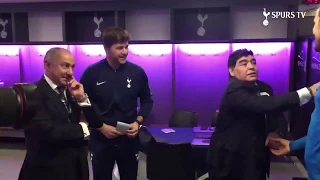 MARADONA LE ENSEÑA A HARRY KANE COMO DEFINIR