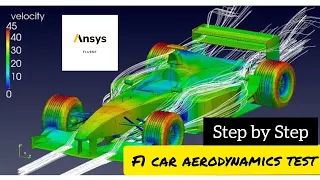 Formula 1 Aerodynamics test by Ansys fluent |External Aerodynamics | Lift and drag calculation |