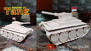 Miniatur TANK dari Stik Es Krim