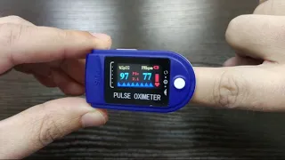 Пульсоксиметр пальчиковый портативный, прибор для измерения пульса и уровня кислорода в крови SPO2
