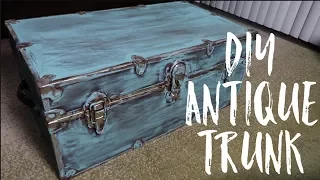 DIY Antique Trunk!