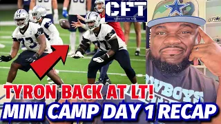 Cowboys Mini Day 1 Recap: Tyron Smith back at LT, Deuce Vaugn, Mazi getting work! Jabril Cox back?