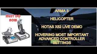 PILOTING ARMA 3 HELI MH-6  WITH HOTAS - THE PERFECT SETUP AND DEMO