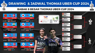 Hasil Drawing & Jadwal 8 besar Thomas Uber Cup 2024 ~ Thomas Indonesia vs Korea