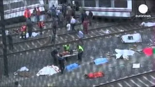 Первое видео катастрофы в Испании