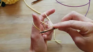 Montage simple et montage à la continentale - Tutoriel Tricot Débutant Leçon 2