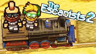 The Great TRAIN Robbery!  Prison Train!  (Escapists 2 Multiplayer Gameplay)