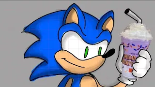 Sonic tries grimace shake (animated)