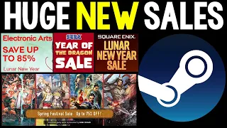 HUGE NEW STEAM SALES! NEW LUNAR NEW YEAR SALE WITH TONS OF GREAT DEALS!