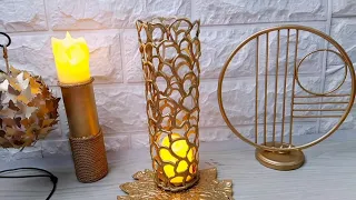 Candle Stand Making with Hotglue | Handmade Crafts @ASHI Craft DIYS