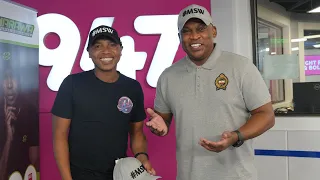 Andile Jali gets emotional with Robert Marawa